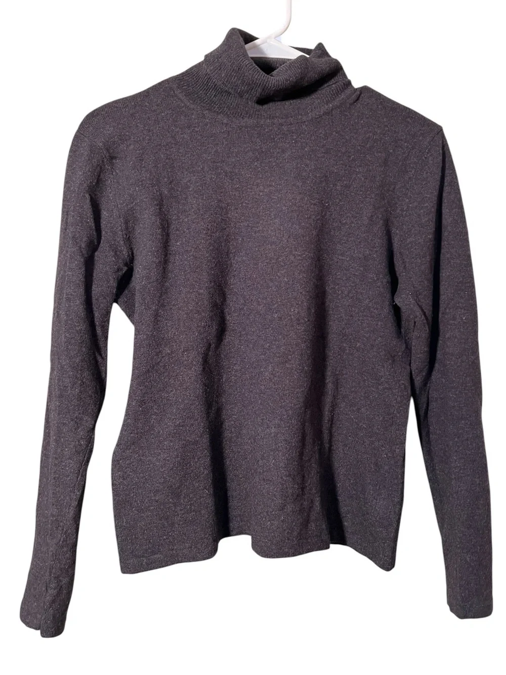 Vintage Lauren Ralph Lauren Turtleneck Sweater Dark Charcoal Gray Long Sleeve